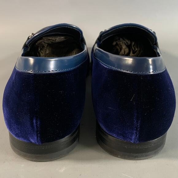 TOD\'S Size 8.5 Blue Royal Blue Velvet Moccasin Loafers main image 8